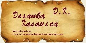 Desanka Kasavica vizit kartica